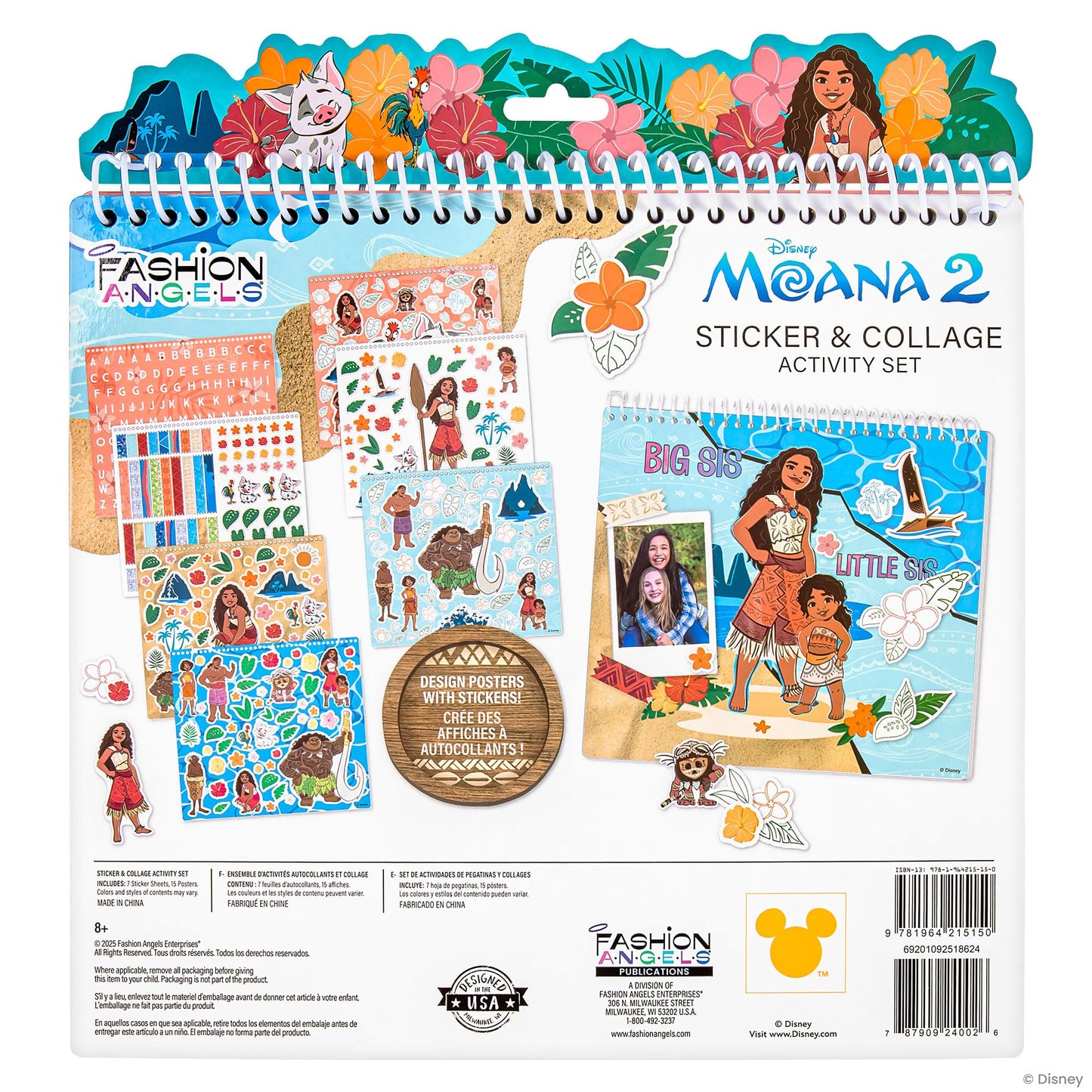 Fashion Angels Disney Moana 2 Sticker & Collage Activity Set
