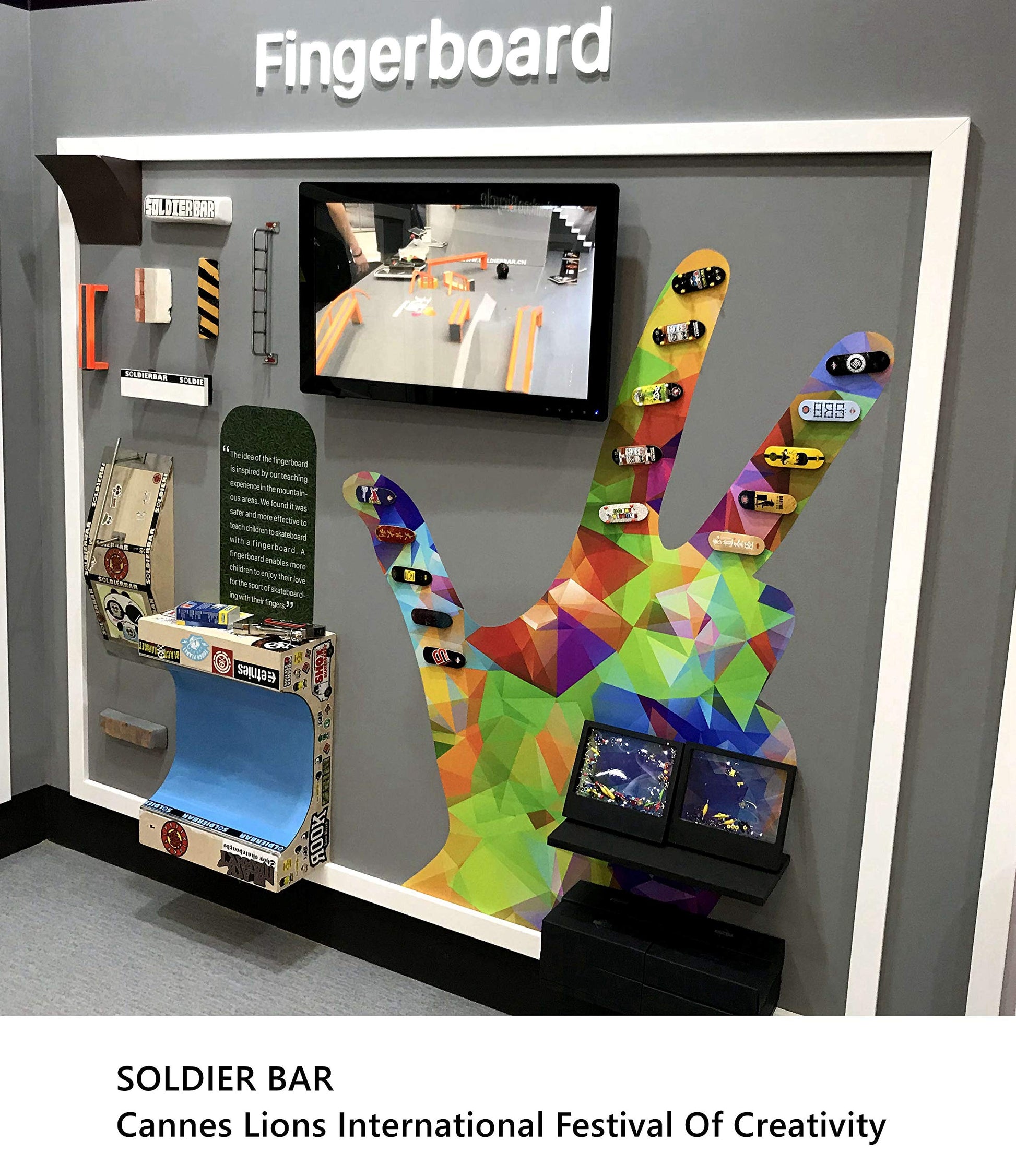 SOLDIER BAR 11.0 Maple Wooden Fingerboards Deck (Handmade 5-Layer Canada Maple 34mmX98mm) (Cactus)