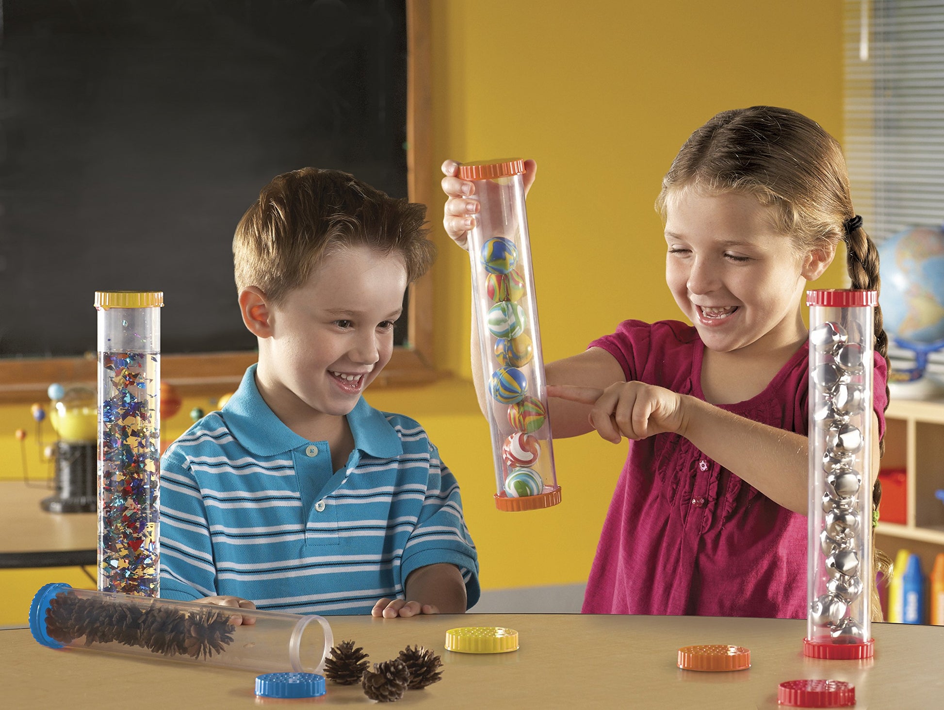 Learning Resources Primary Science Sensory Tubes - Toddler Toys, Homeschool Supplies, Fine Motor Skills, Calm Down Bottle, STEM Manipulatives