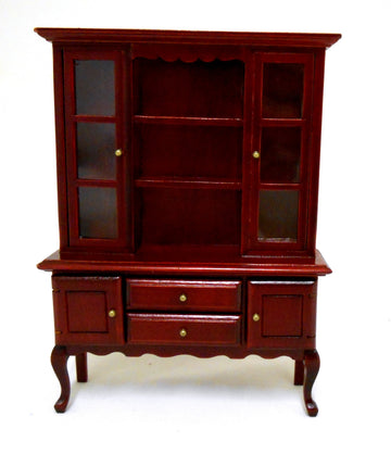 Town Square Miniatures Dolls House Miniature Dining Room Furniture Large Mahogany Queen Ann Dresser