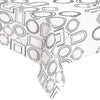 Fun Activity Paper Table Cover for Adults - 54" x 84" - Engaging Black & White Design - Perfect for Parties, Dinners, Gatherings, Celebrations (1 Pc.)