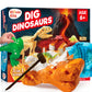 JOVA Klever Kits 3-in-1 Dinosaur Fossil Digging Kit STEM Learning Toys with Glow in The Dark Dinosaurs and Sensory Play Sand, DIY Your Own Dinosaur
