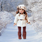 Marshmallow - 4 Piece 18 inch Doll Outfit - Coat, Hat, Leggings and Boots (Doll Not Included)