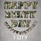Havercamp Next Camo Happy Birthday Party Banner | 1 Count | Great for Hunter Themed Party, Camouflage, Rustic, Nature, Military, Kids Birthday Party