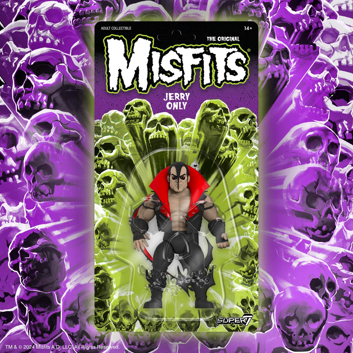 Super7 Vintage Misfits Jerry Only - 5.5" Misfits Action Figure with Accessory Classic Music Collectibles and Retro Toys