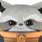 Mattel Marvel Cuutopia 10-inch Rocket Raccoon Plush Character, Super Hero Soft Rounded Pillow Doll, Collectible Toy for Kids & Fans Ages 3 Years Old