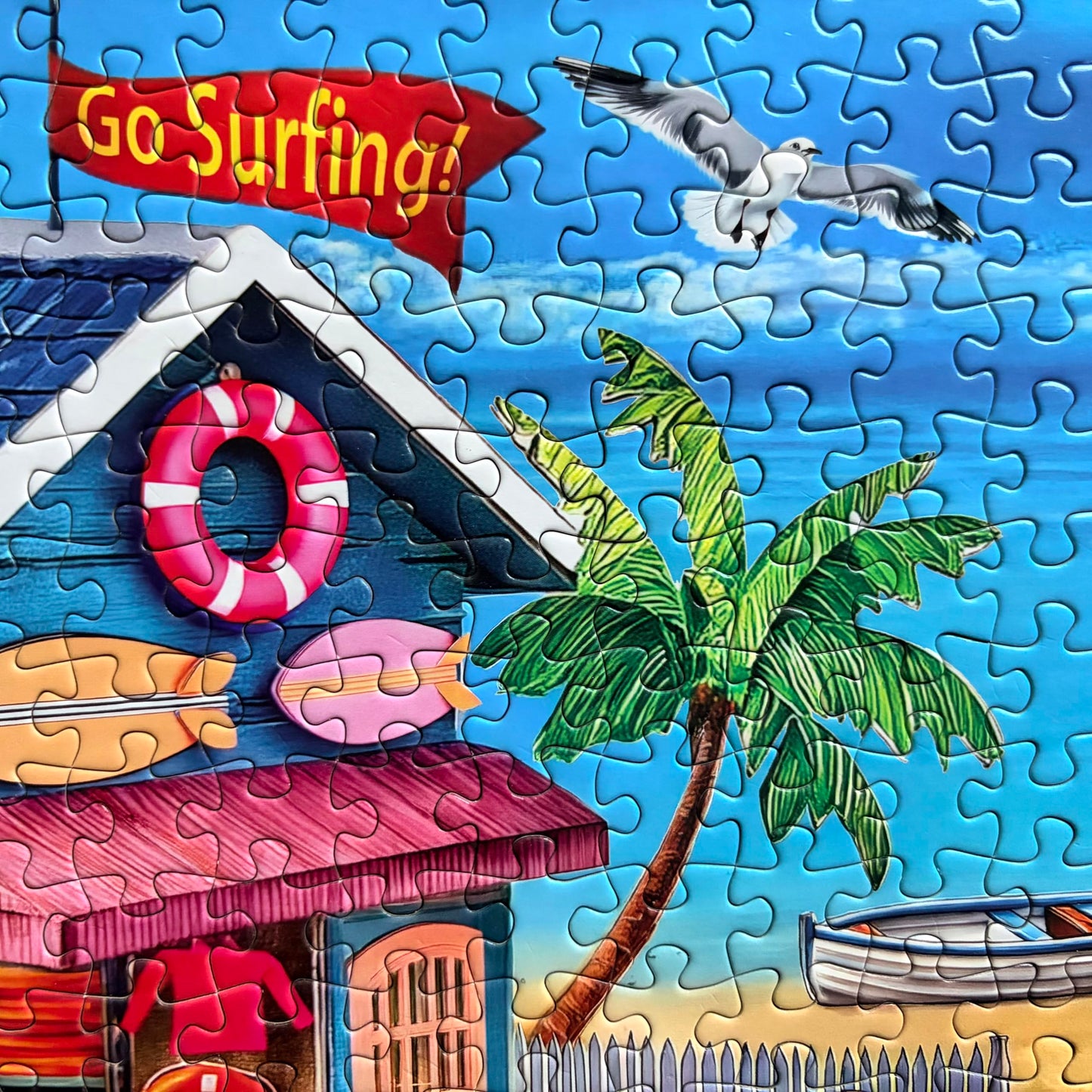 500 Piece Puzzles for Adults- Summer Beach Jigsaw Puzzle - Beach Surf Shop