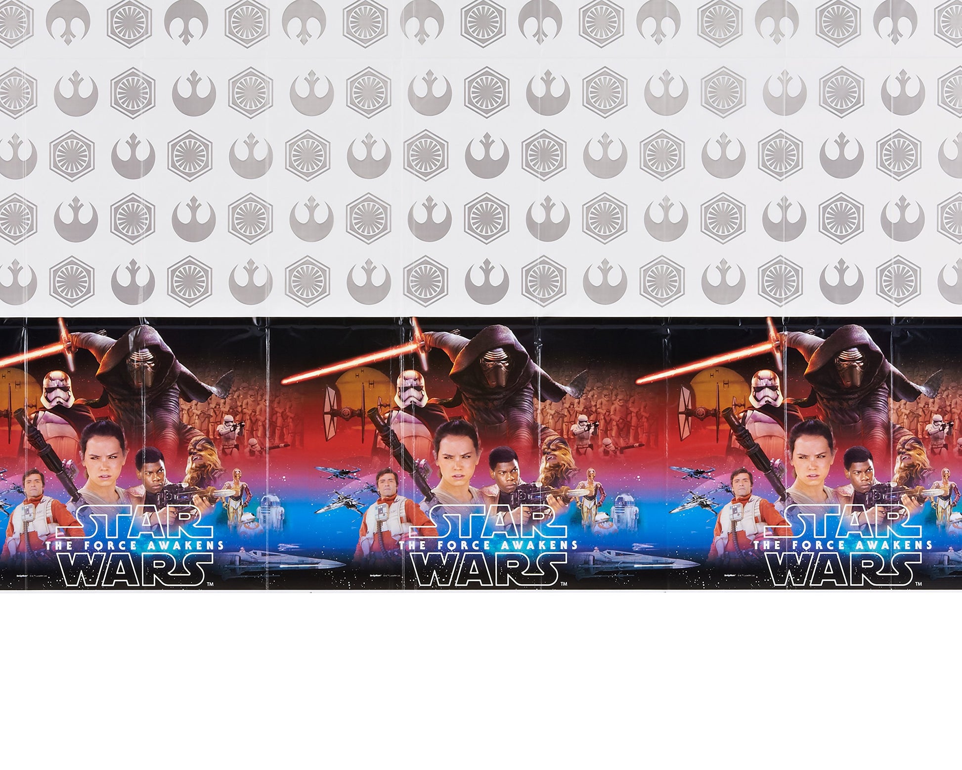 amscan Star Wars Episode VII Plastic Table Cover, Party Favor, 54" x 96"