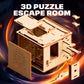 ESC WELT Space Box 3D Game - 3-in-1 Wooden Brain Teaser - Gift Box Riddle - Puzzle for Children and Adults - Mind Challenge - Escape Room