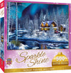 Masterpieces 500 Piece Glitter Christmas Jigsaw Puzzle - Northern Lights - 15"x21"