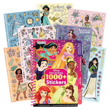Fashion Angels Disney Princess 1000+ Tabbed Sticker Collection Book