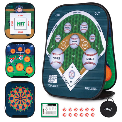 GUD Baseball & Darts Games, Sports Gifts for Kids Teens Adults, Target Party Toy, Tailgating Indoor Outdoor Fun
