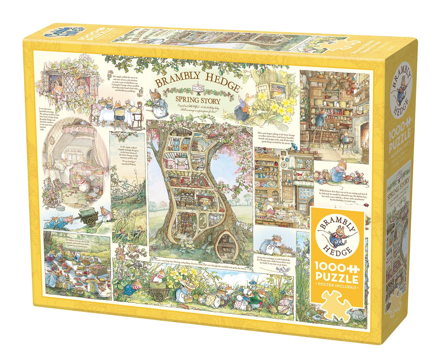 Cobble Hill 1000 Piece Puzzle - Brambly Hedge Spring Story - Sample Poster Included