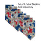 Newbridge Burlap Stars Patriotic 52 x 70 Inch Rectangle Fabric Tablecloth