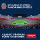 MasterPieces Buffalo Bills Puzzle 1000 Piece Panoramic NFL Jigsaw - Stadium Endzone View, Official Licensed Football Team Artwork, Random Cut Pieces