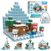 XploraBlox 211 PCS Magnetic Blocks - Mine World Pixel Click Blocks Magnetic Building Cubes, 0.8in Magnet Blocks STEM Toys for Kids Ages 5-12, Screen