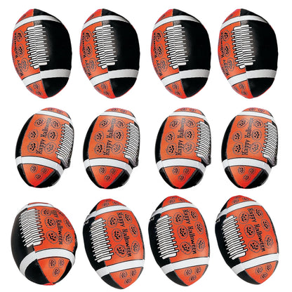 Fun Express Halloween Footballs - Trick or Treat Handout Toys and Party Favors - 12 Pieces
