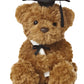 Aurora® Commemorative Graduation Wagner Bear Stuffed Animal - Soft Keepsake for Graduates - A Gift of Affection to Express Congratulations - Black Cap