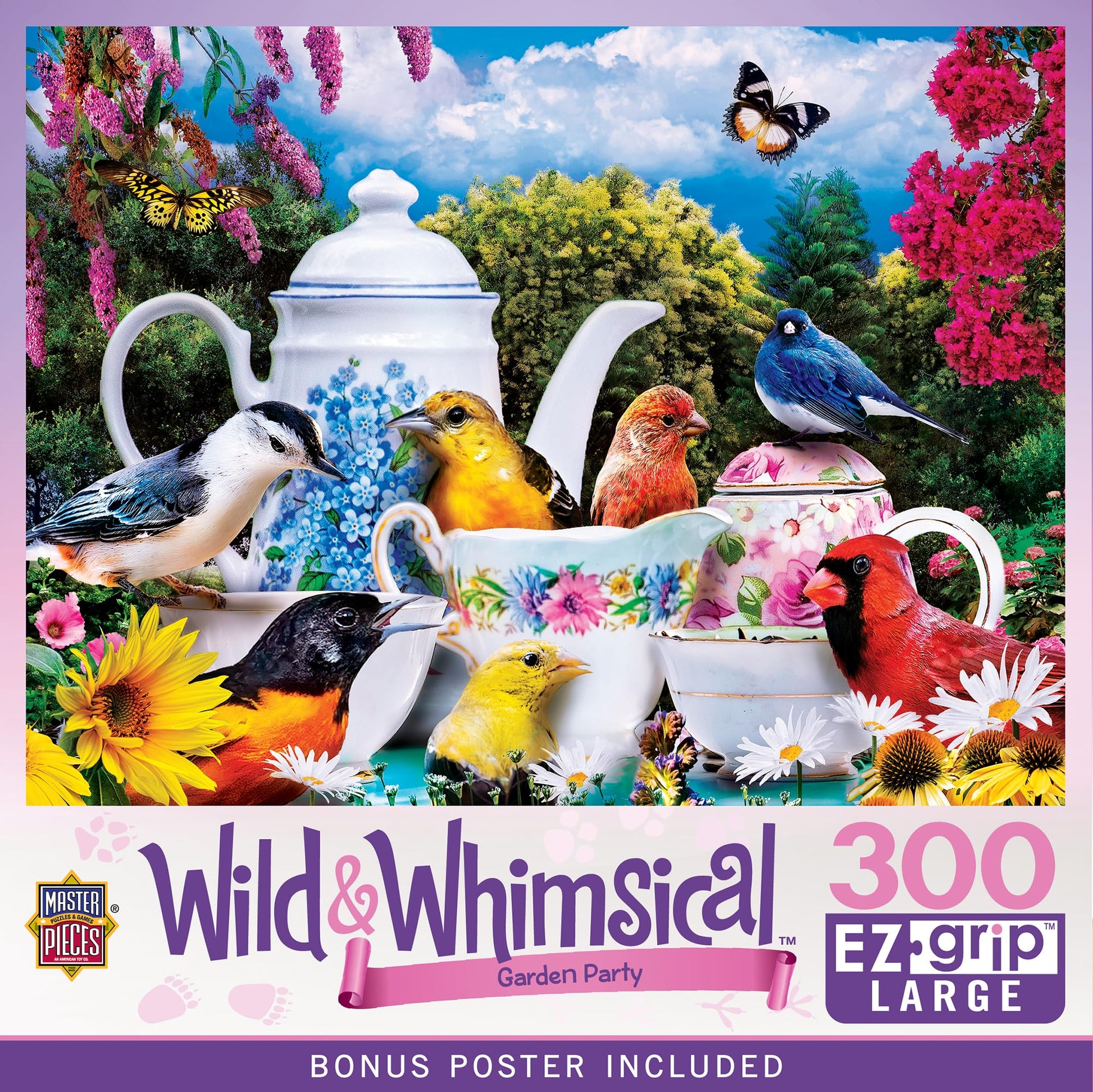 Masterpieces 300 Piece EZ Grip Jigsaw Puzzle - Garden Party - 18"x24"