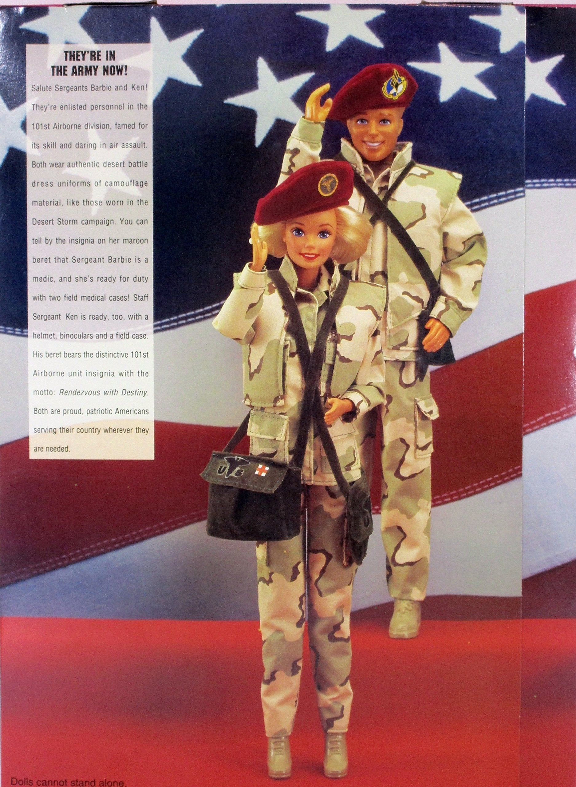 Star 'N Stripes ARMY Barbie & Ken Deluxe Set