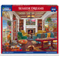 White Mountain 1000 Piece Jigsaw Puzzle Cozy Beach House, Seaside Dreams