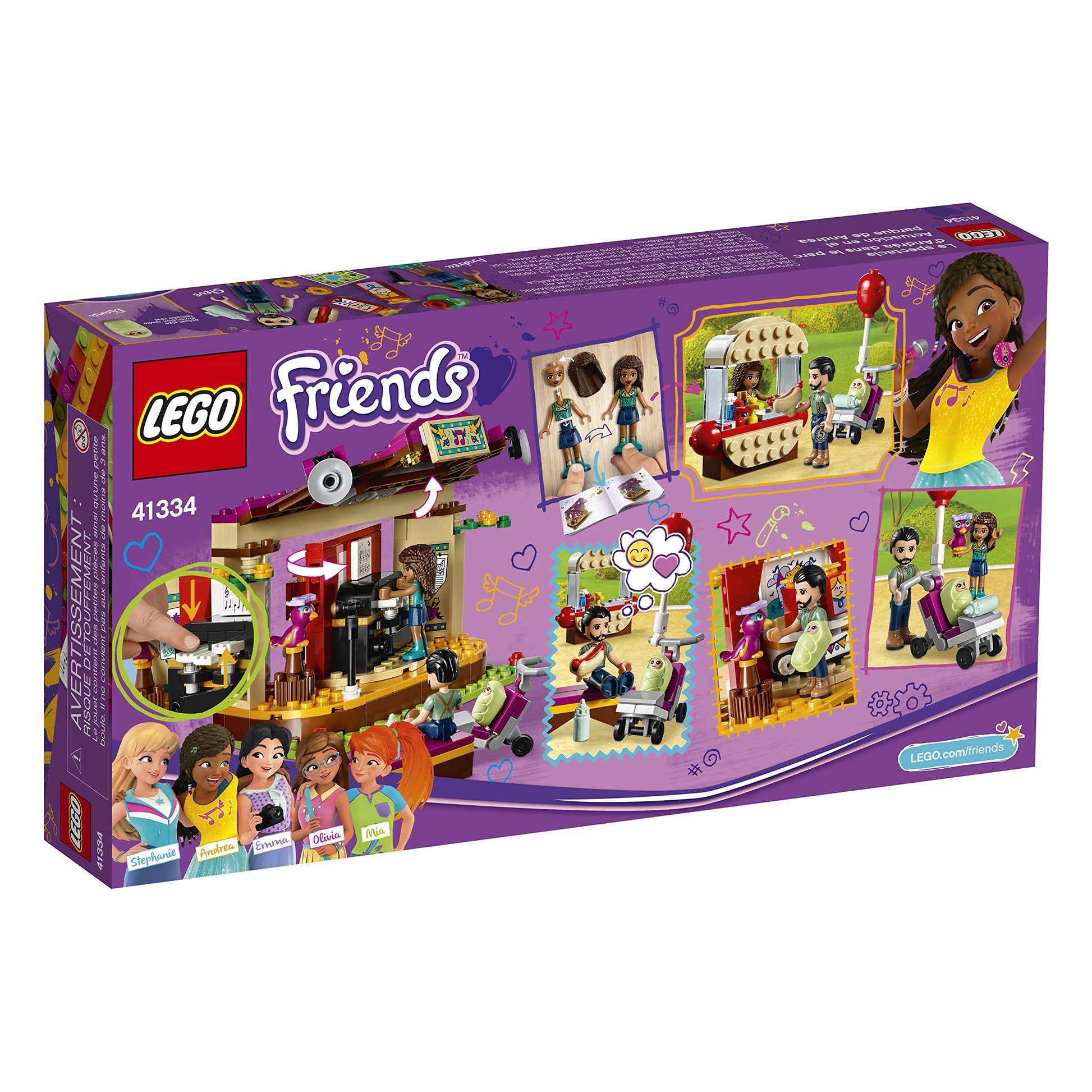 LEGO Friends Andrea’s Park Performance 41334 Building Set (229 Piece)