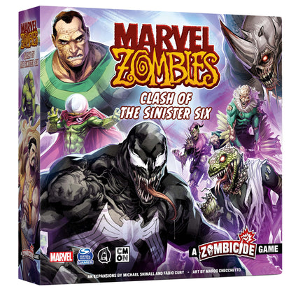 Marvel Zombies: A Zombicide Game - Clash of the Sinister Six - Heroes vs. Villains in a Zombie Apocalypse! Cooperative Strategy Game, Ages 14+, 1-6