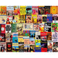 White Mountain 1000 Piece Jigsaw Puzzle Vintage Book Covers Collage Puzzles with Large Pieces Gift for Adults and Family 24"x30" - Best Sellers