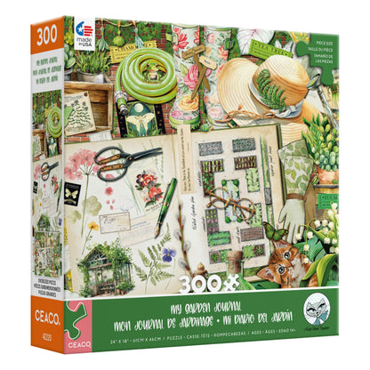 Ceaco - My Garden Journal - 300 Large Piece Jigsaw Puzzle for Adults