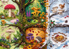 NiceGo 1000 Piece Jigsaw Puzzle for Adults - Enchanted Four Seasons Forest | Whimsical Felt Art Mushrooms, Hedgehog & Wildlife | 27.5"x19.7" |