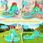 Whubefy Inflatable Water Slide Bounce House,13x8.3ft Blow Up Water Slide for Kids Backyard Water Park with Pool/Slide/Climbing Wall/Water Cannon, Hold