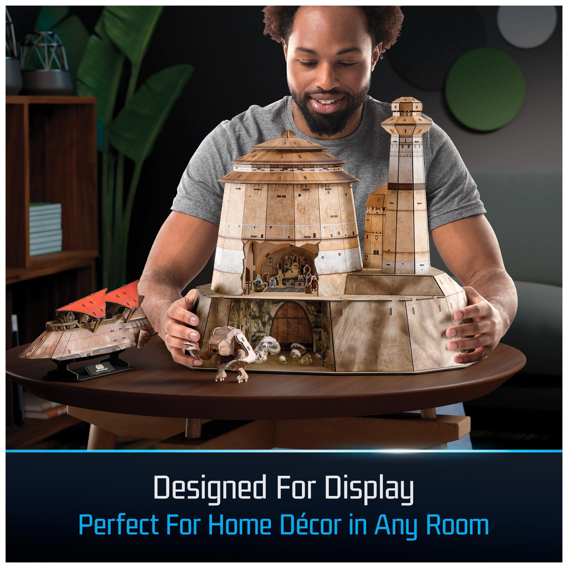 4D Build, Star Wars Jabba’s Palace 3D Model Kit, Star Wars Collectibles & Desk Décor, Adult Puzzles, Building Toys, 3D Puzzles for Adults & Teens, 340