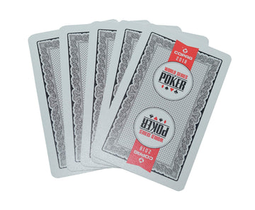 WSOP Set of 2 Authentic Decks Dealt at 2018 Used Copag Plastic Playing Cards Bridge Standard Index