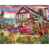 White Mountain 1000 Piece Jigsaw Puzzle Retro Coastal, The Trading Post