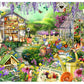 Ceaco - EZ2Hold - Kate Ward Thacker - Animal Garden Party - 1000 Piece Jigsaw Puzzle for Adults - Challenging Puzzle Perfect for Game Nights