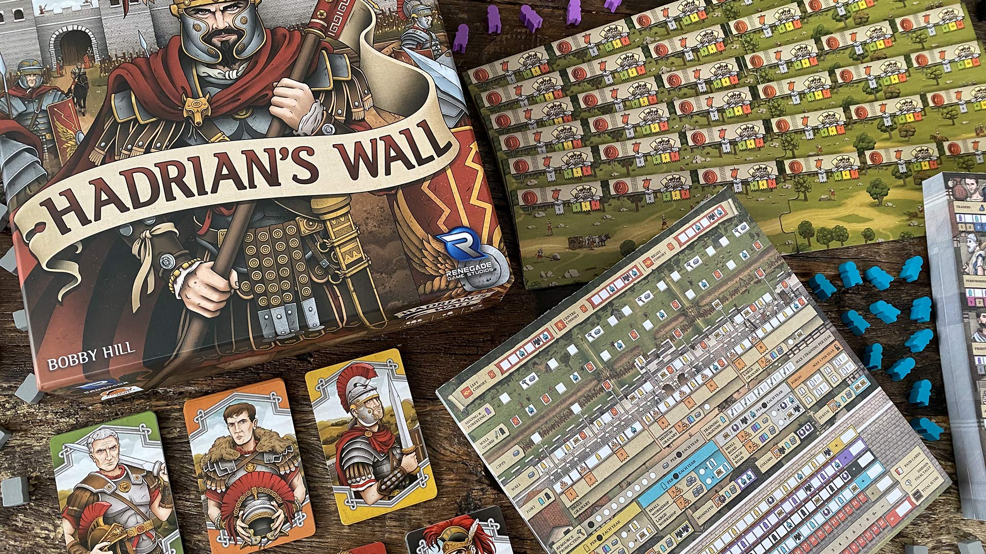 Renegade Game Studios: Hadrian's Wall, Strategy Board Game, 60 Minute Play Time, 1 to 6 Players, For Ages 12 and up