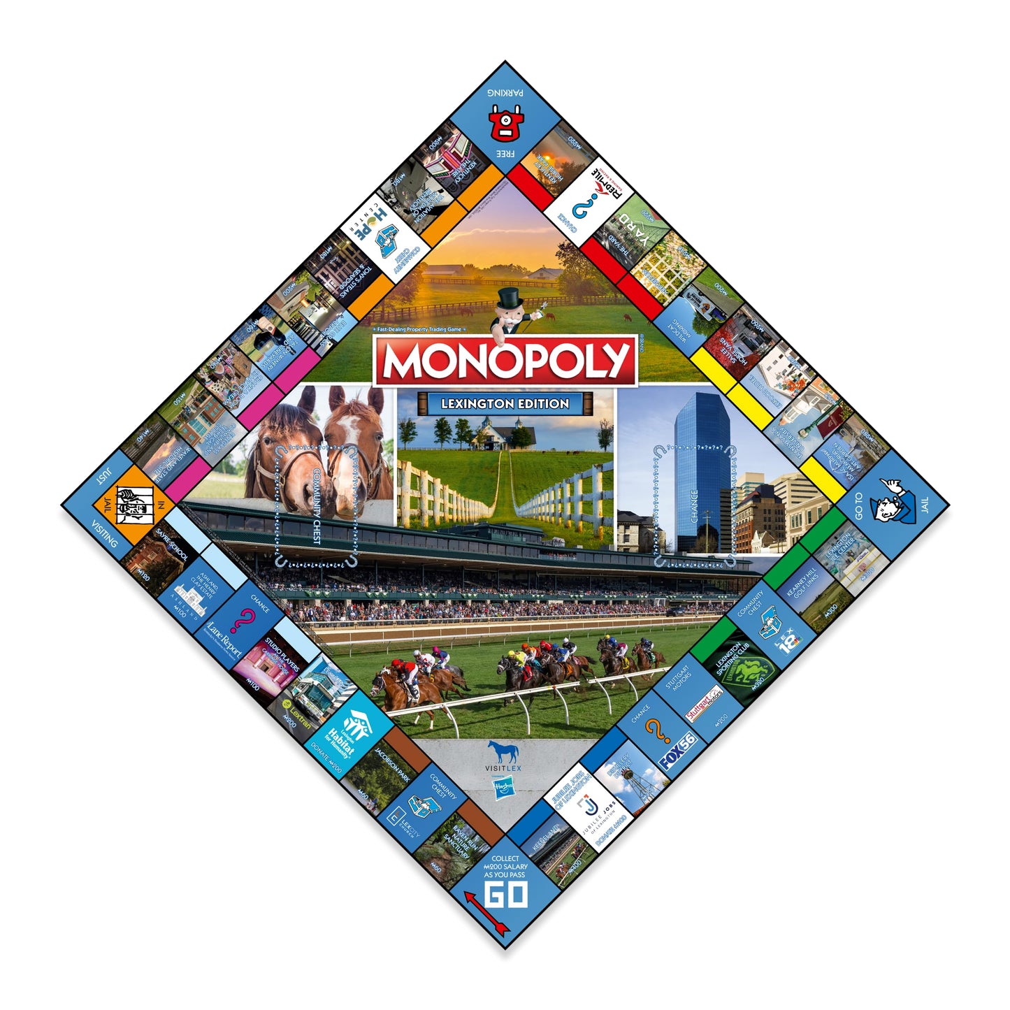 Monopoly Board Game Lexington Edition: 2-6 Players Family Board Games for Kids and Adults, Board Games for Kids 8 and up, for Kids and Adults, Ideal