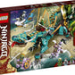 LEGO NINJAGO Jungle Dragon 71746 Building Kit; Ninja Playset Featuring Posable Dragon Toy and NINJAGO Lloyd and Zane; Cool Toy for Kids Who Love