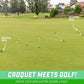 GoSports Putt-Thru Croquet Putting Game with 9 Gates and 4 Golf Balls