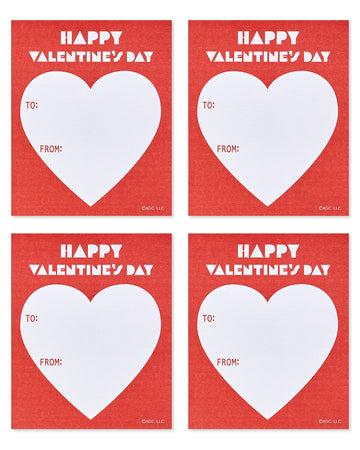 American Greetings Valentines Day Cards for Kids Classroom with Stickers, Sports (40-Count)
