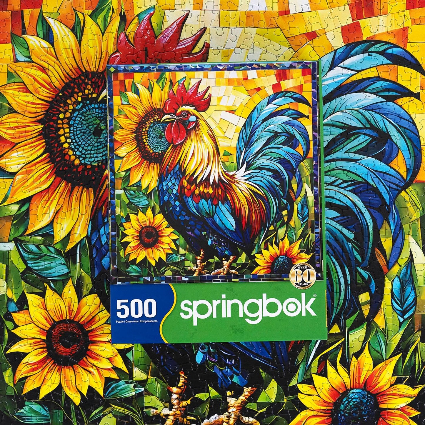 Springbok Fall Rooster 500 Piece Jigsaw Puzzle for Adults