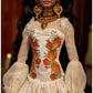 Barbie Signature Doll, Día De Muertos 2025 Collectible in Ruffled Cream Gown Trimmed with Marigolds and Ribbon, Flower Crown and Calavera Face Paint