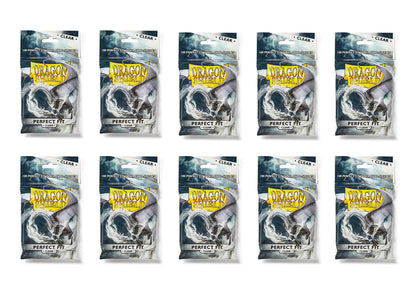 Dragon Shield 100 Standard Size Clear Perfect Fit Sleeves (10 Packs)