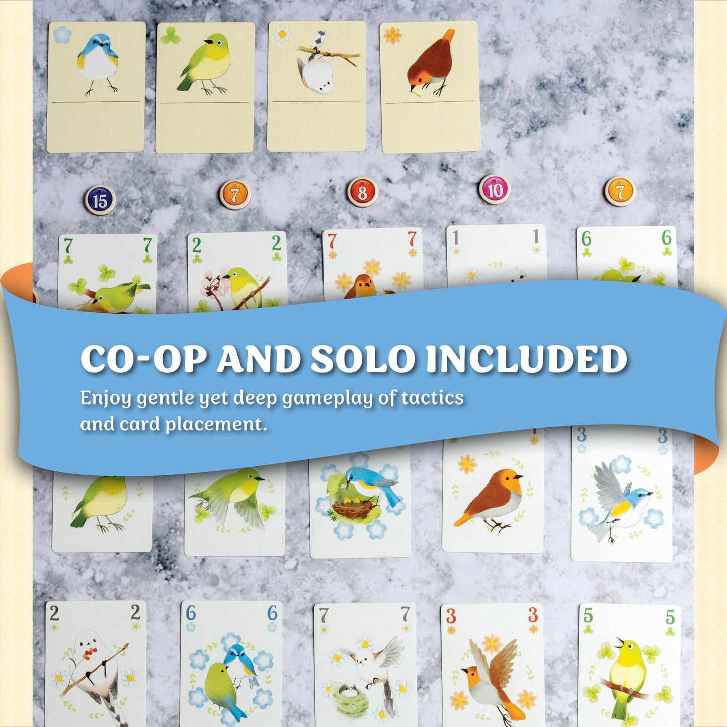 Songbirds Card Game - Fun Family Board Game for 1-4 Players - Easy to Learn Featuring Bird Art