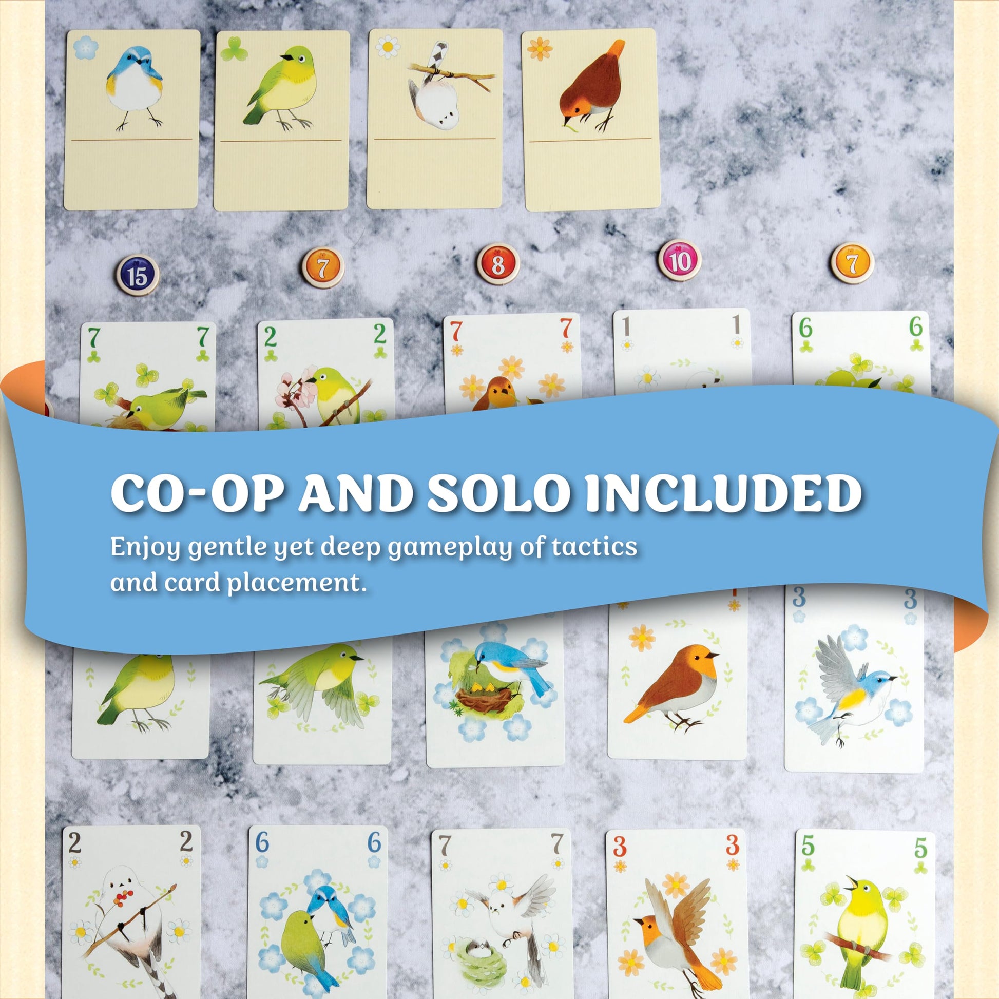 Songbirds Card Game - Fun Family Board Game for 1-4 Players - Easy to Learn Featuring Bird Art