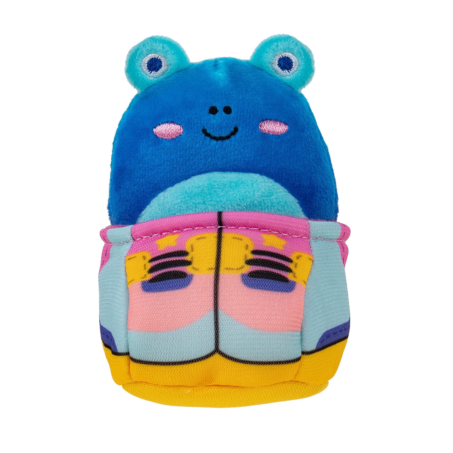 Squishville by Original Squishmallows Back to School Accessory Set - Includes 2-Inch Alandy The Blue Frog Plush, Plus Sneakers, Backpack Accessories