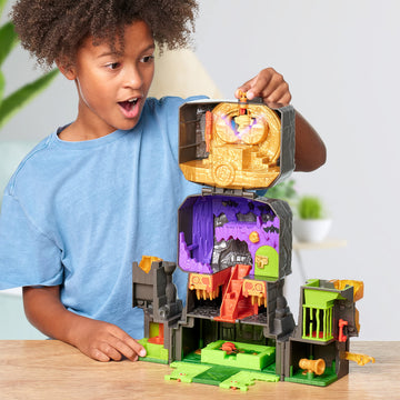 Treasure X Lost Lands Skull Island Skull Temple Mega Playset, 40 Levels of Adventure. 4 Micro Sized Action Figs. Survive The Traps and Discover