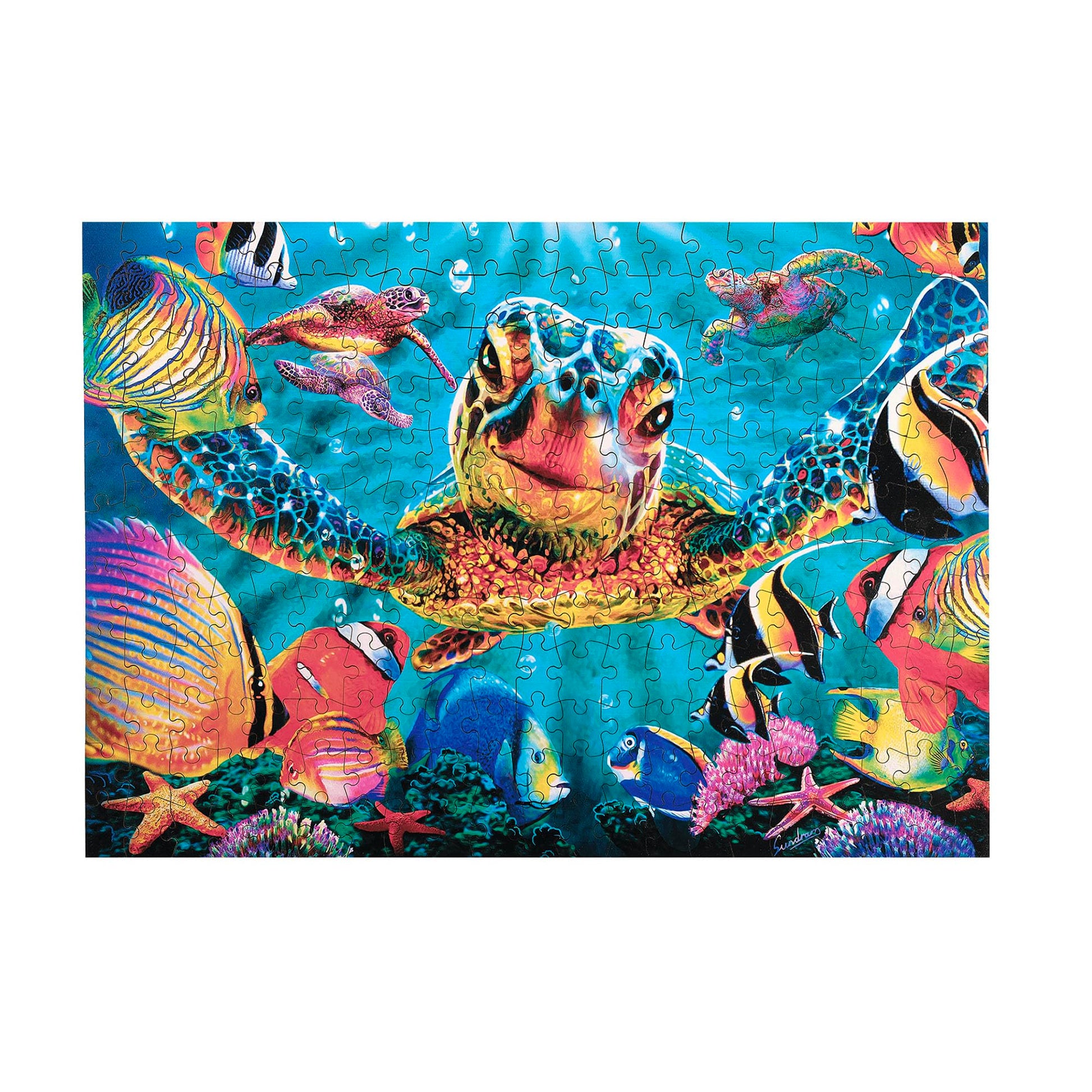 Buffalo Games - 250 Piece Wooden Jigsaw Puzzle - Tiny Bubbles - Standard Cut Pieces - Wooden Box - Full Size Poster, Ages 14+