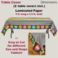Havercamp Train Tablecloth for Kids Birthday Party Railroad Decorations Water & Tear-Resistant 54 in X 108 in Table Cover