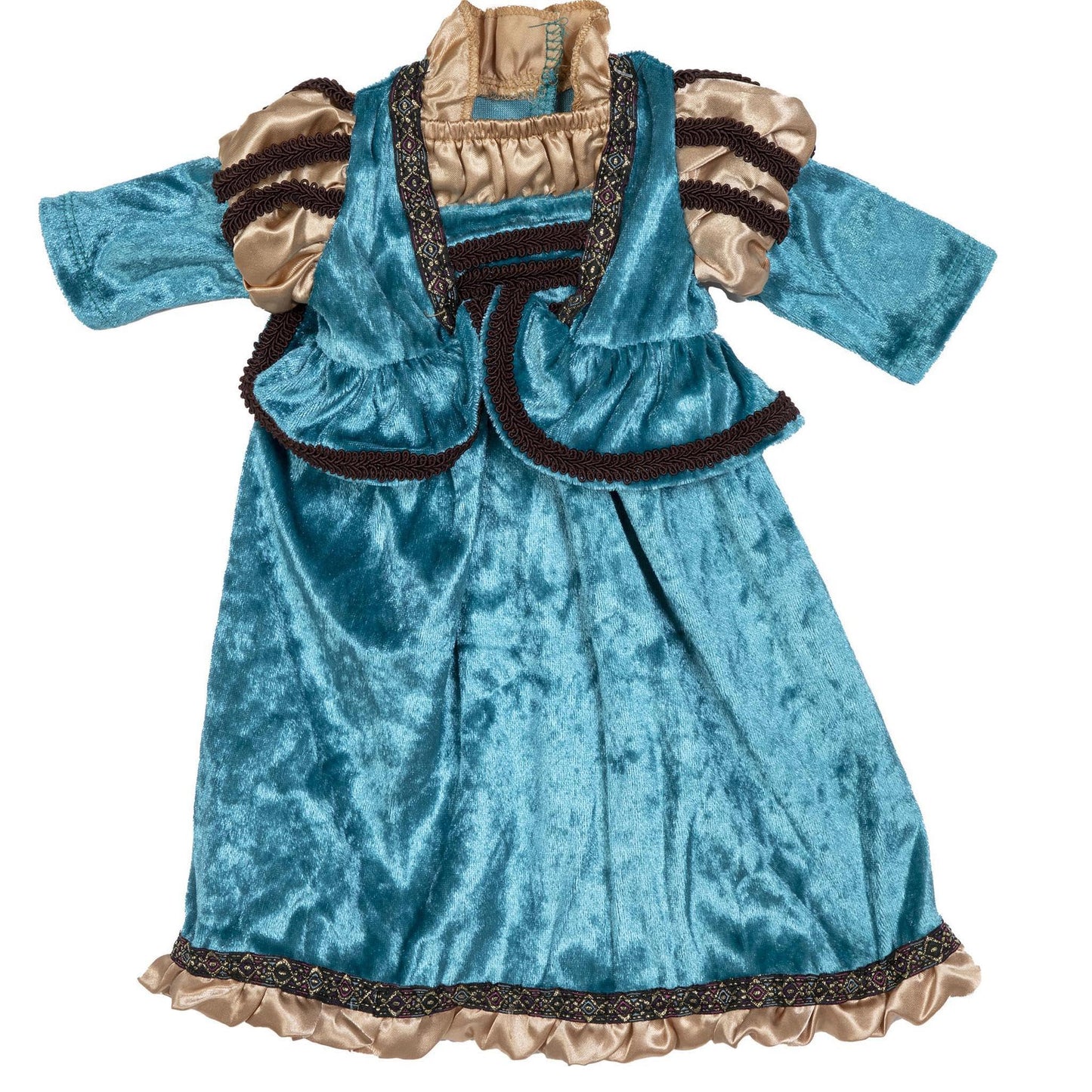 Little Adventures Medieval Princess Doll Dress - Doll Not Included - Machine Washable Child Pretend Play and Party Doll Clothes with No Glitter